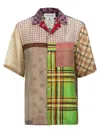 Marine Serre Regenerated Silk Scarves Bowling Shirt And Blouse Multicolor In Multicolor