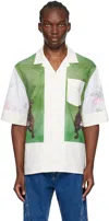 Marine Serre Multicolor Regenerated Household Linen Calendar Shirt In Mu00 Multicolor