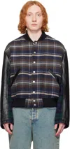 Marine Serre Multicolor Regenerated Tartan Scarves Bomber Jacket In Mu00 Multicolor