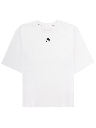 Marine Serre Neutral Boxy Fit Circular Emblem T-shirt In White