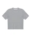 Marine Serre Moon-logo Cotton T-shirt In Gray