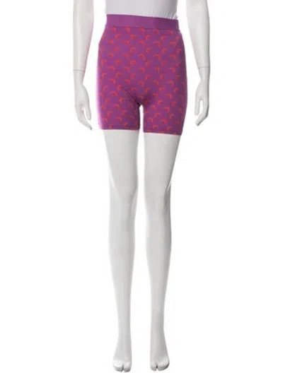 Pre-owned Marine Serre Nylon Graphic Print Lounge Set In Purple