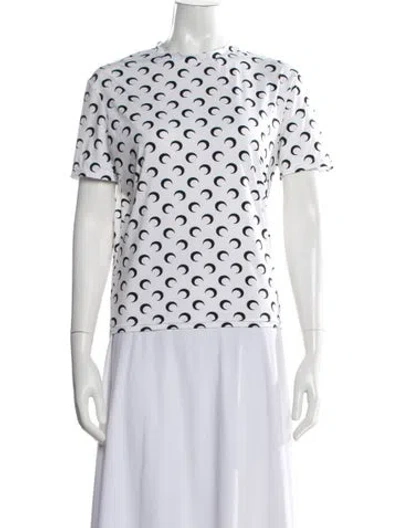 Pre-owned Marine Serre Nylon Graphic Print T-shirt In Multi
