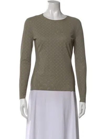 Pre-owned Marine Serre Nylon Printed Top In Neutral