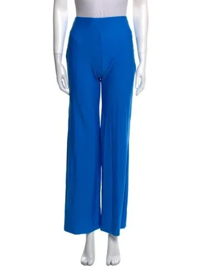 Pre-owned Marine Serre Nylon Straight Leg Pants In Blue