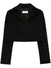 Marine Serre Moon Diamant-jacquard Jacket - Women's - Viscose/wool/elastane In Bk99 - Black