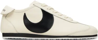 Marine Serre Off-white Matte Leather Ms Astra Sneakers In Neutral
