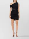 Marine Serre Draped Jersey Dress