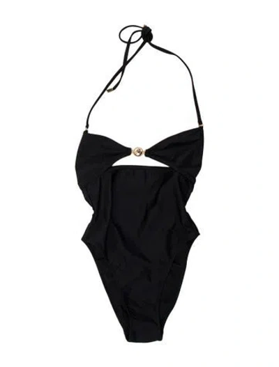 Pre-owned Marine Serre One-piece W/ Tags In Black