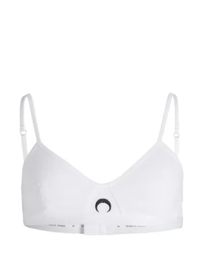 Marine Serre Organic Cotton Bra In White