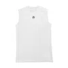 Marine Serre Organic Cotton Tank Top In White In Bianco
