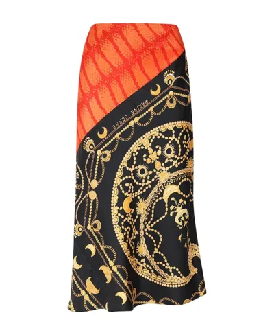 MARINE SERRE ORNAMENT JEWELRY SILK SKIRT
