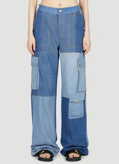 MARINE SERRE PANEL CARGO JEANS