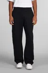 MARINE SERRE PANTS IN BLACK COTTON