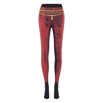 Marine Serre Pants In Burgundy