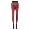 Marine Serre Printed Jersey Leggings In Red