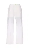 Marine Serre Belt Loops Slacks In White