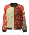 Marine Serre Pattern Print Casual Jacket In Red