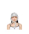 Marine Serre Stylish Hat With Tied Detail And Print In Nude