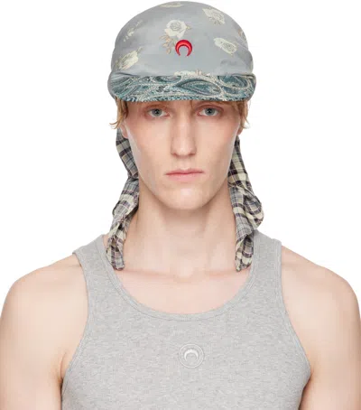 Marine Serre Patterned Hat In Brown
