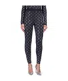 Marine Serre Patterned Leggings In Black