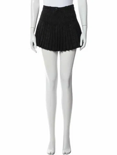 Pre-owned Marine Serre Patterned Mini Skirt In White