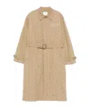 Marine Serre Moonogram-pattern Twill Coat