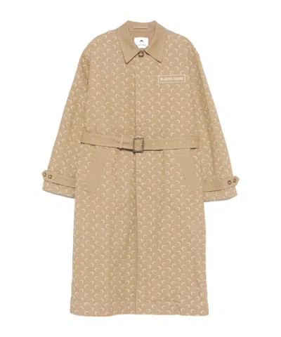 MARINE SERRE PATTERNED TWILL COAT