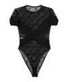 Marine Serre Pendant Knitted Jumpsuit In Black