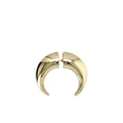 Marine Serre Piercing Moon Earring In Gold