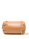 Marine Serre Pillow Leather Shoulder Bag In Brown