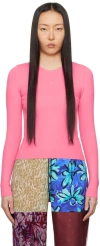 Marine Serre Pink Core Sweater In Pk30 Pink