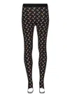 Marine Serre Polyamide Elastane Leggings In Black