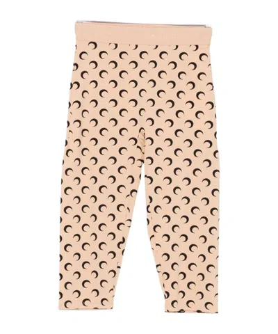 Marine Serre Printed Base Leggings In Brown