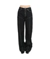 Marine Serre Moon Laser Flare Jeans In Black
