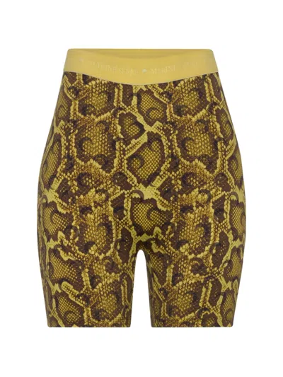 Marine Serre Printed Jersey Shorts In Animal Print