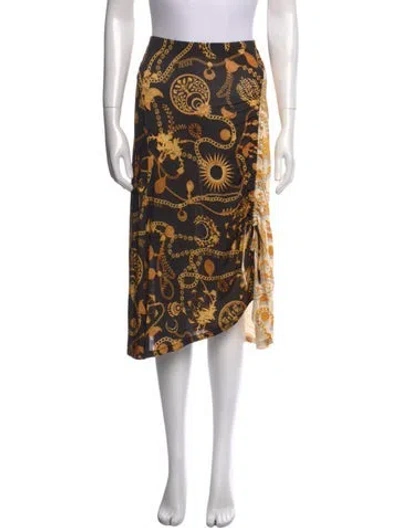 Pre-owned Marine Serre Printed Knee-length Skirt W/ Tags In Multi