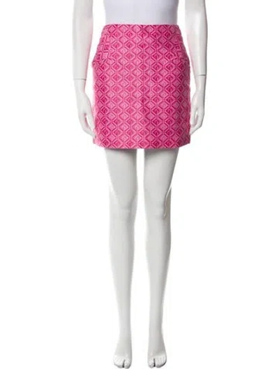 Pre-owned Marine Serre Printed Mini Skirt In Multi