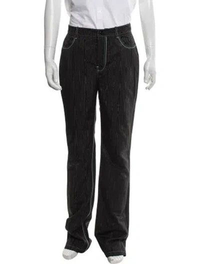 Pre-owned Marine Serre Printed Pants In Black