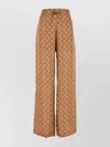 Marine Serre Wide-leg Trousers With Elastic Waistband