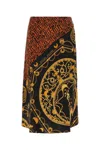 Marine Serre Regenerated Jewellery-print Silk Skirt In Multicolor