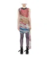 Marine Serre Multicolor Scarves Midi Dress In Multicolor