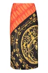 Marine Serre Mixed Regenerated Silk And Ornament Jewelry Skirt In Multicolor
