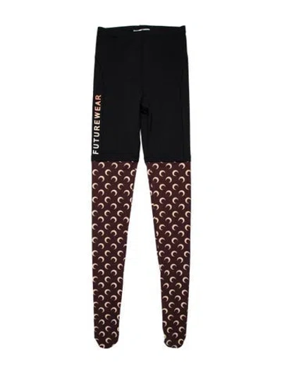 Pre-owned Marine Serre Printed Skinny Leg Pants In Multi
