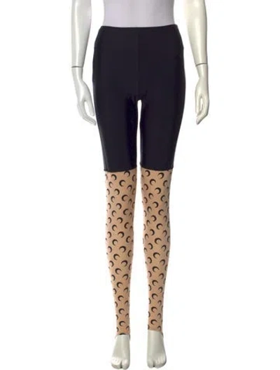 Pre-owned Marine Serre Printed Skinny Leg Pants W/ Tags In Neutral