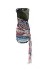 Marine Serre Upcycled Silk Scarves Draped Dress In Multicolor