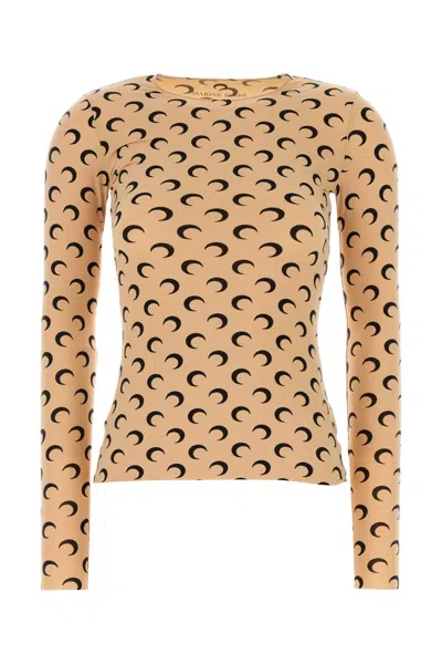 MARINE SERRE PRINTED STRETCH NYLON TOP