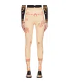 Marine Serre Tattoo-printed Jersey Tights In Nude