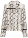 Marine Serre Python-print Jacket In 中性色