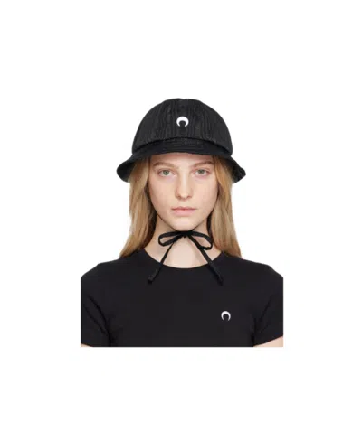Marine Serre Quilted Hat With Brim In Black